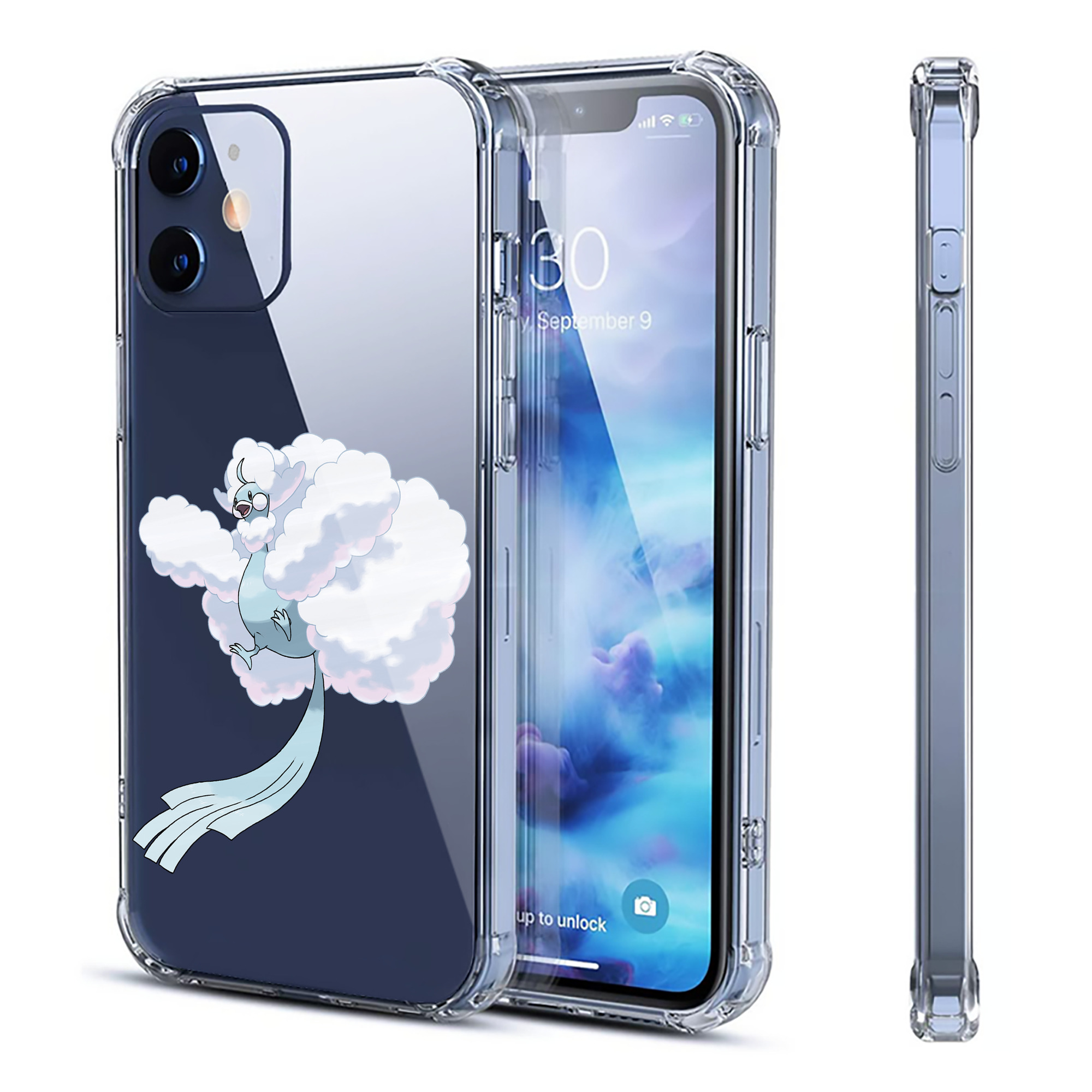 （画像用） ポケットモンスター Pokémon 【iPhone 12シリーズ対応】透明スマホケース（クリアソフトケース）